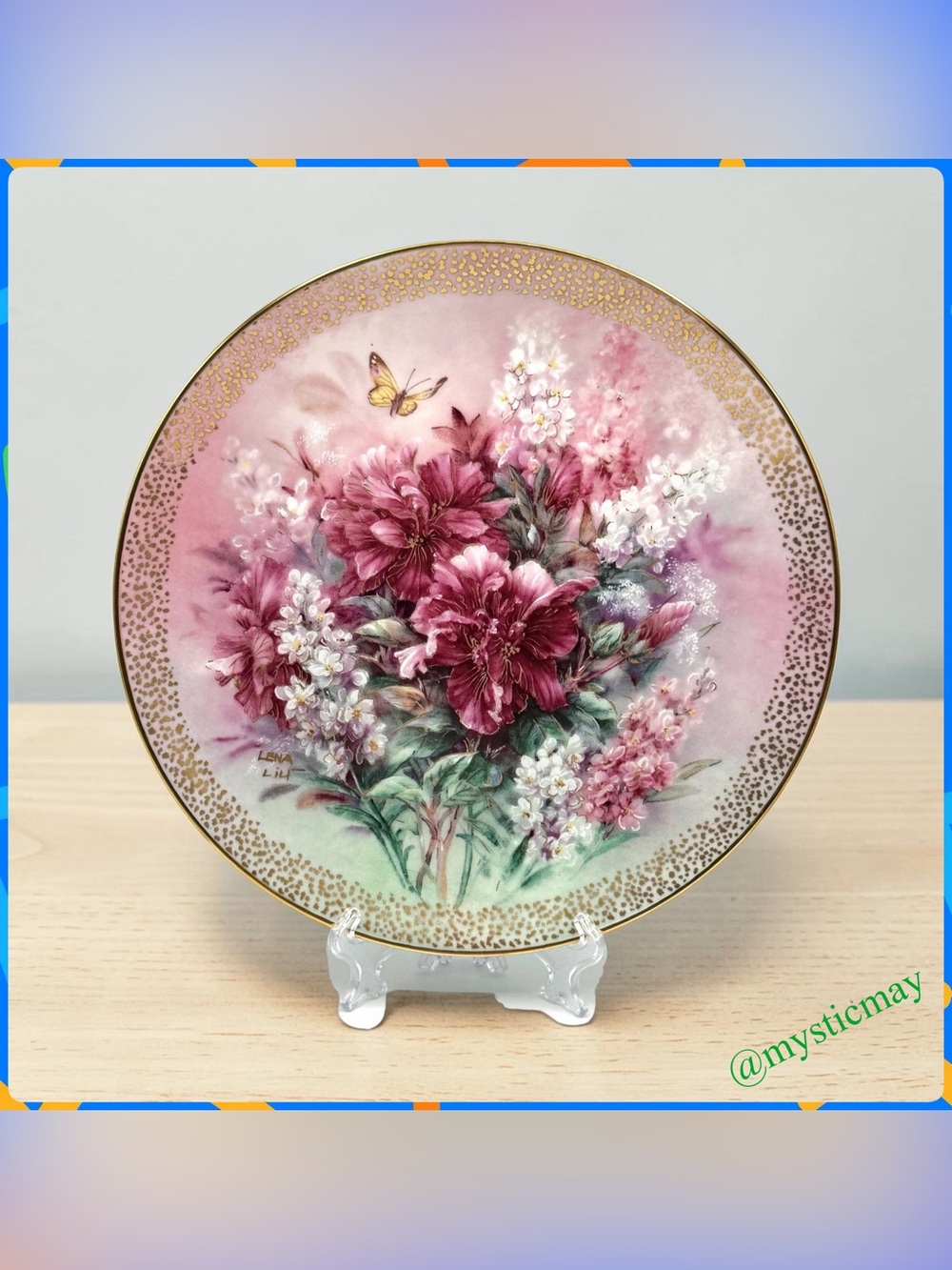 Vintage 1992 HIBISCUS MEDLEY Floral COLLECTOR PLATE Bradford Exchange